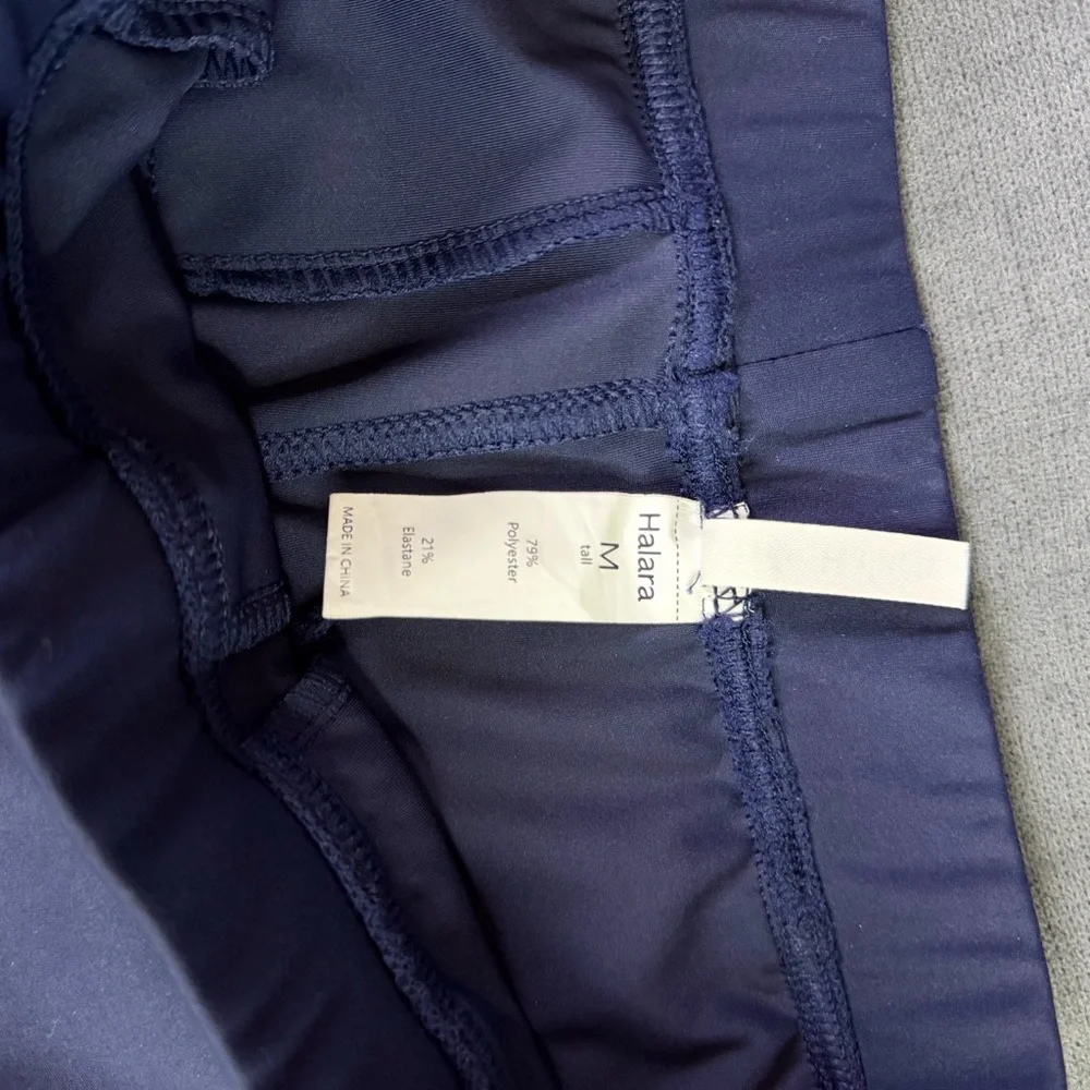 HALARA Midnight Navy High-Rise Wide Leg Trousers - Picture 6 of 8